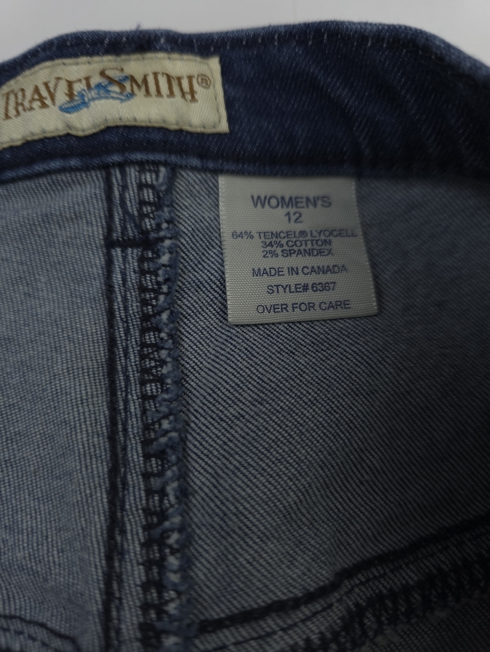 Classic Button-Front Denim Skirt - Dark Blue - Picture 8 of 12